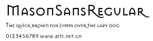 MasonSansRegular.ttf字體轉換器圖片
