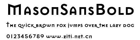 MasonSansBold.ttf字體轉換器圖片