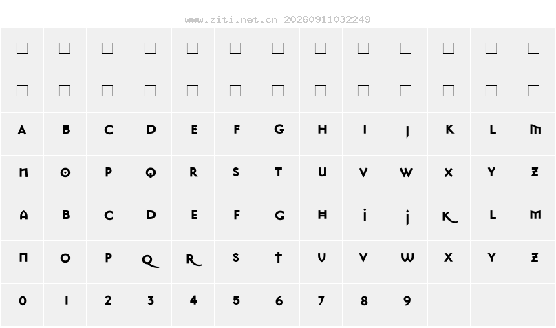字符映射圖