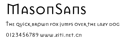 MasonSans.ttf字體轉換器圖片