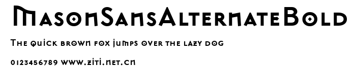 MasonSansAlternateBold.ttf字體轉換器圖片