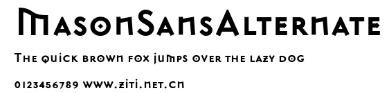 MasonSansAlternate.ttf字體轉換器圖片