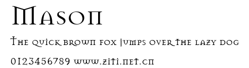 Mason.ttf字體轉換器圖片