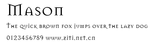 Mason.ttf字體轉換器圖片
