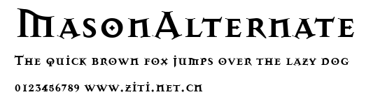 MasonAlternate.ttf字體轉換器圖片