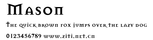 Mason.ttf字體轉換器圖片