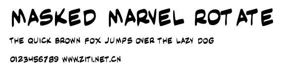 Masked Marvel Rotate.ttf字體轉換器圖片