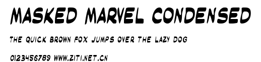 Masked Marvel Condensed.ttf字體轉換器圖片