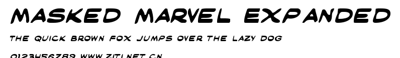 Masked Marvel Expanded.ttf字體轉換器圖片