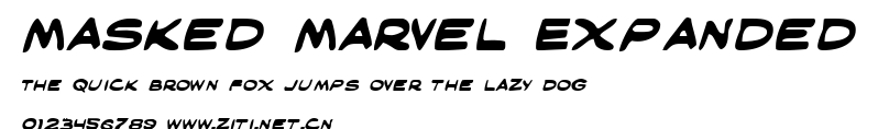 Masked Marvel Expanded.ttf字體轉換器圖片