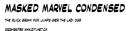 Masked Marvel Condensed.ttf字體轉換器圖片