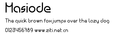 Masiode.ttf字體轉換器圖片