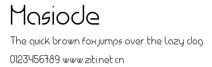 Masiode.ttf字體轉換器圖片