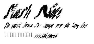 Mash Note.ttf字體轉換器圖片