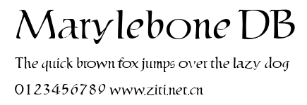 Marylebone DB.ttf字體轉換器圖片