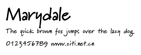 Marydale.ttf字體轉換器圖片