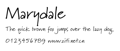 Marydale.ttf字體轉換器圖片