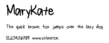 MaryKate.ttf字體轉換器圖片