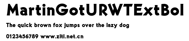 MartinGotURWTExtBol.ttf字體轉換器圖片