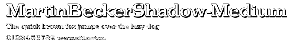 MartinBeckerShadow-Medium.ttf字體轉換器圖片