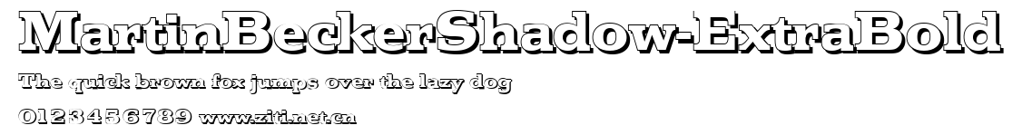 MartinBeckerShadow-ExtraBold.ttf字體轉換器圖片