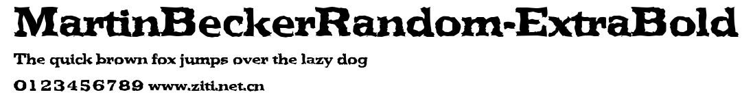 MartinBeckerRandom-ExtraBold.ttf字體轉換器圖片