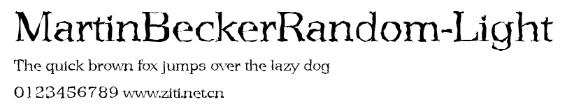 MartinBeckerRandom-Light.ttf字體轉換器圖片