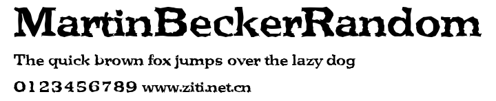 MartinBeckerRandom.ttf字體轉換器圖片