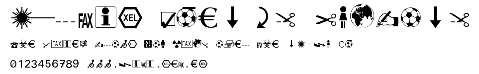 Martin Vogel's Symbols.ttf字體轉換器圖片