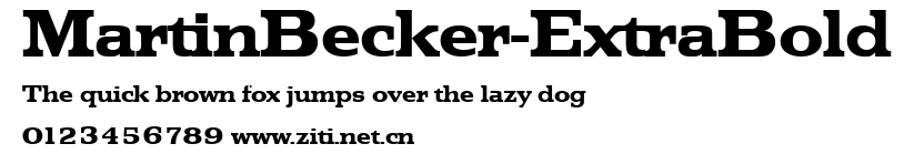 MartinBecker-ExtraBold.ttf字體轉換器圖片