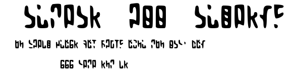 Martian Hull Markings.ttf字體轉換器圖片