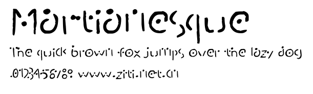 Martianesque.ttf字體轉換器圖片