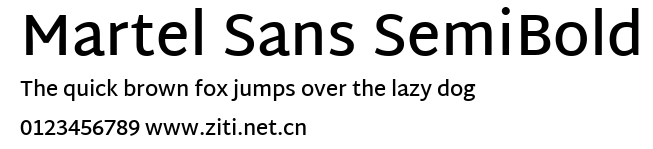 Martel Sans SemiBold.ttf字體轉換器圖片