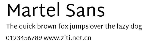 Martel Sans.ttf字體轉換器圖片