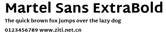 Martel Sans ExtraBold.ttf字體轉換器圖片