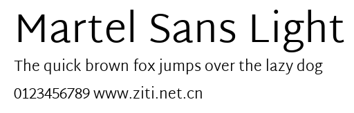Martel Sans Light.ttf字體轉換器圖片