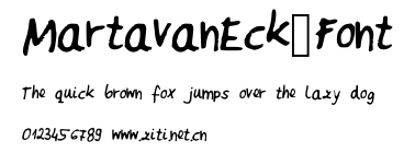 MartavanEck_Font.ttf字體轉換器圖片