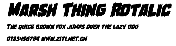 Marsh Thing Rotalic.ttf字體轉換器圖片