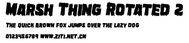 Marsh Thing Rotated 2.ttf字體轉換器圖片