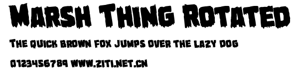 Marsh Thing Rotated.ttf字體轉換器圖片