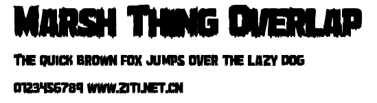 Marsh Thing Overlap.ttf字體轉換器圖片