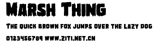Marsh Thing.ttf字體轉換器圖片
