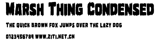 Marsh Thing Condensed.ttf字體轉換器圖片
