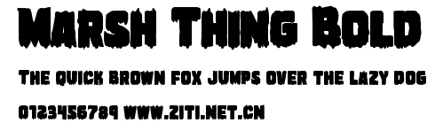 Marsh Thing Bold.ttf字體轉換器圖片