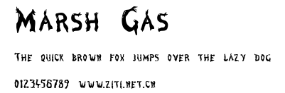 Marsh Gas.ttf字體轉換器圖片