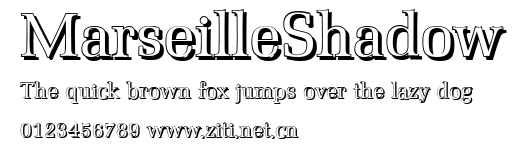 MarseilleShadow.ttf字體轉換器圖片