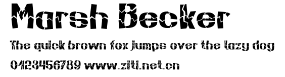 Marsh Becker.ttf字體轉換器圖片