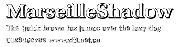 MarseilleShadow.ttf字體轉換器圖片