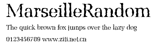 MarseilleRandom.ttf字體轉換器圖片