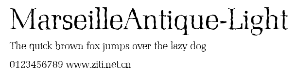 MarseilleAntique-Light.ttf字體轉換器圖片